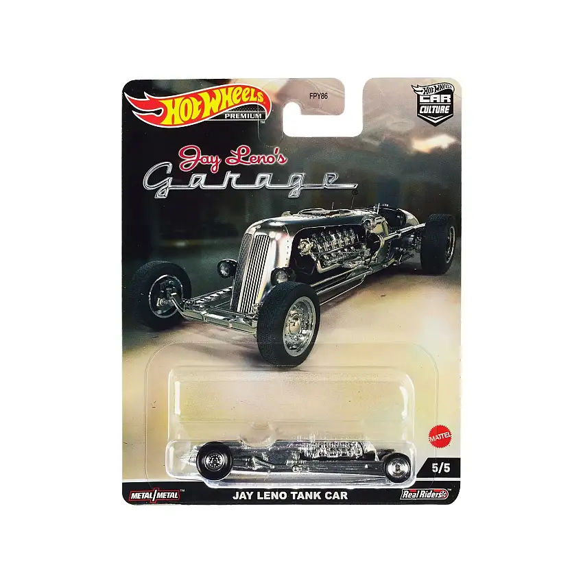 Jay Leno Tank Car Brushed Metal "Jay Leno’s Garage" Diecast Model Car by Hot Wheels