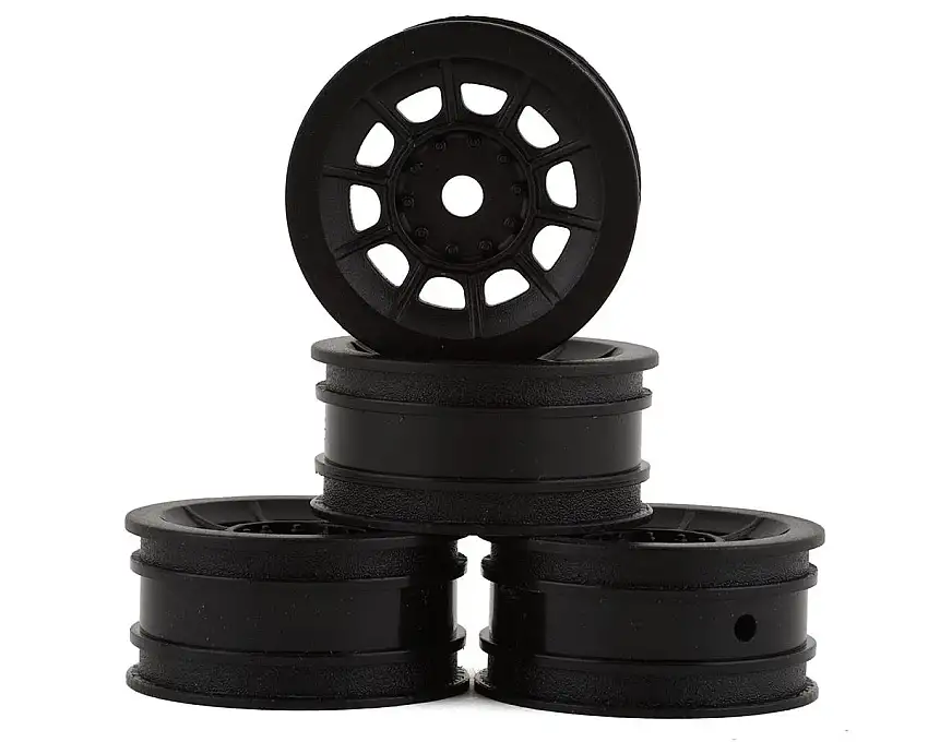 JConcepts Axial SCX24 Hazard 1.0" 1/24 Crawler Wheels (Black) (4) w/7mm Hex