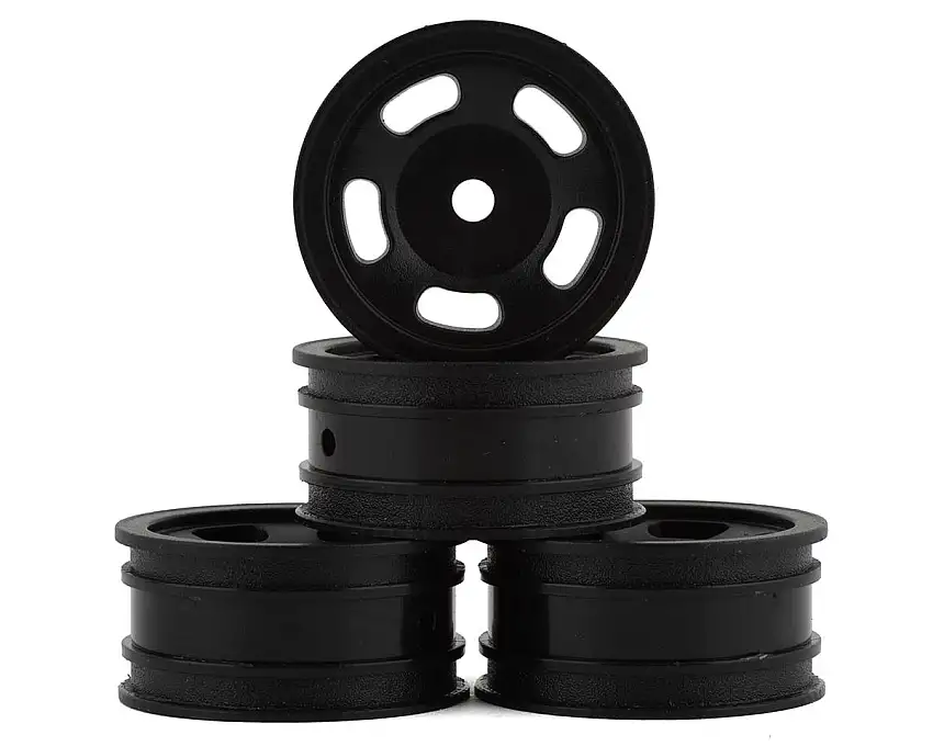 JConcepts Axial SCX24 Glide 1.0" 1/24 Crawler Wheels (Black) (4) w/7mm Hex