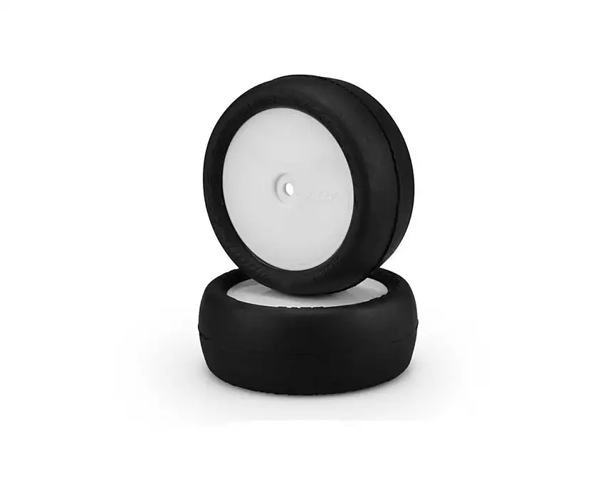 JConcepts Smoothie 2 2.2" Pre-Mounted 4WD Front Tires (White) (2) (Silver) w/12mm Hex