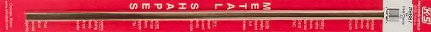 1/4"x12" Brass Channel K&S Engineering