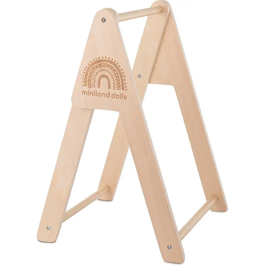 Miniland Dolls Wooden Clothes Rack