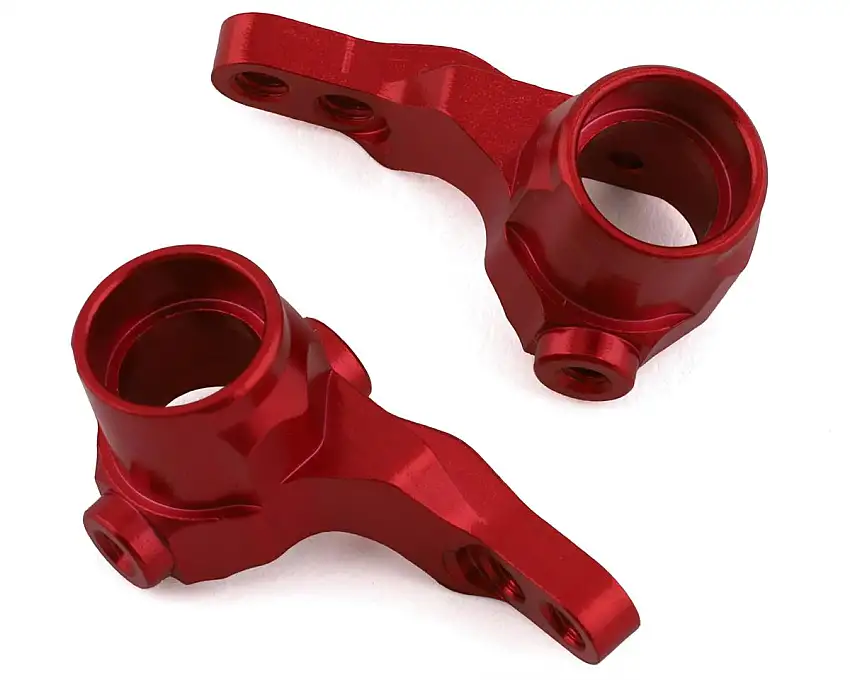 Kyosho MB-010 Aluminum Knuckle Set (Red) (2)