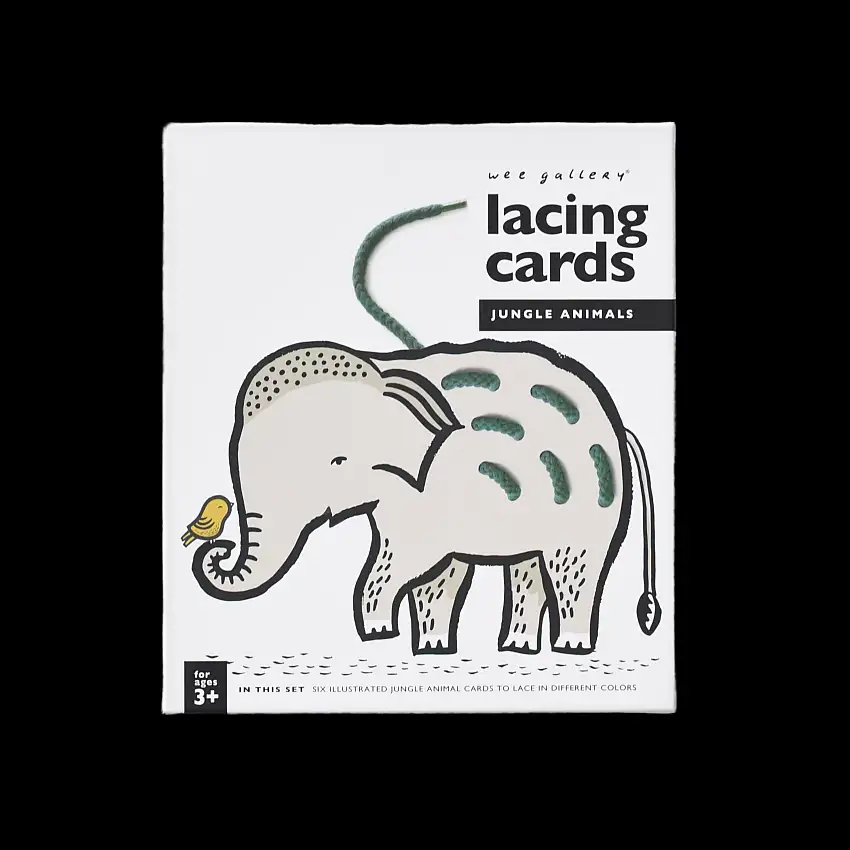 Lacing Cards - Jungle Animals