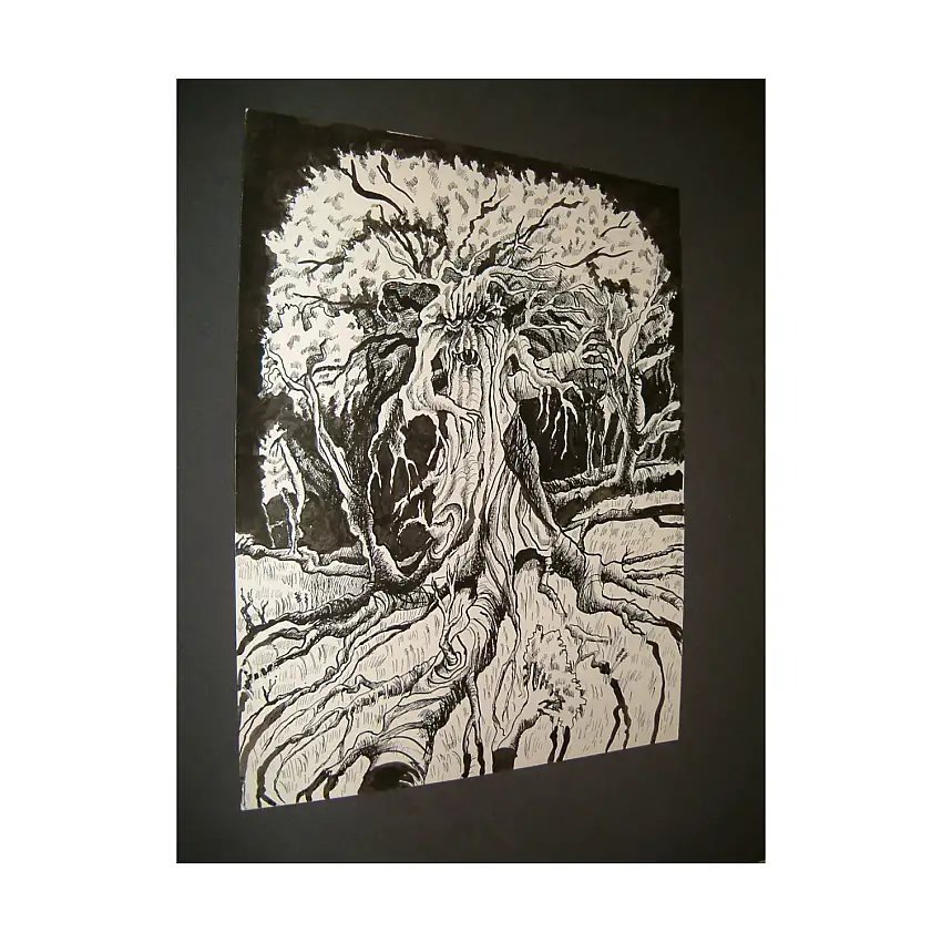 B - Lamash the Wood Demon - Full - 11" x 13" Original Ink