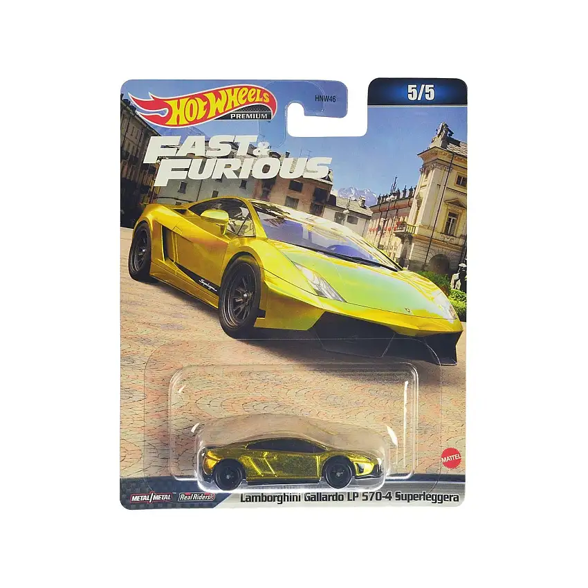 Lamborghini Gallardo LP 570-4 Superleggera Gold Metallic "Fast X" (2023) Movie "Fast & Furious" Series Diecast Model Car by Hot Wheels
