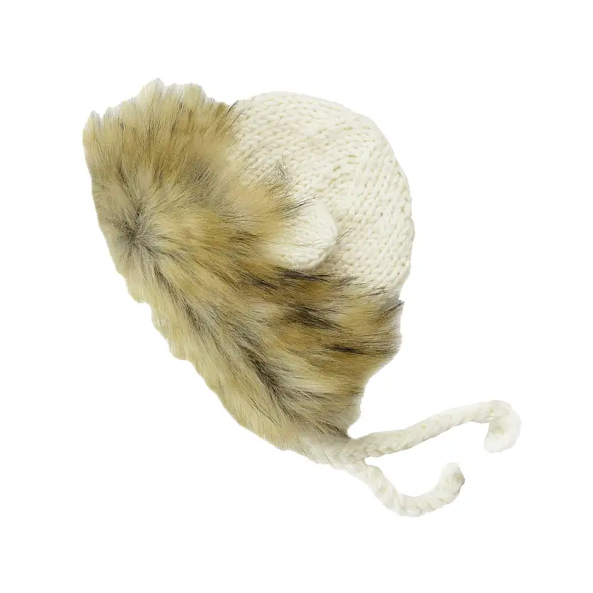 Lennon Lion Bonnet, Cream