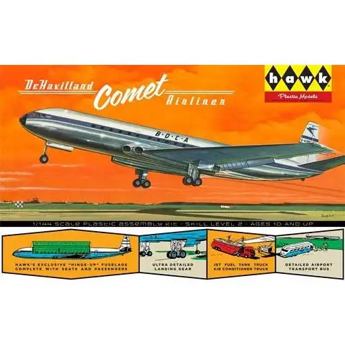Lindberg 1/144 Hawk British Jetliner DeHavilland Comet Scale Model Kit