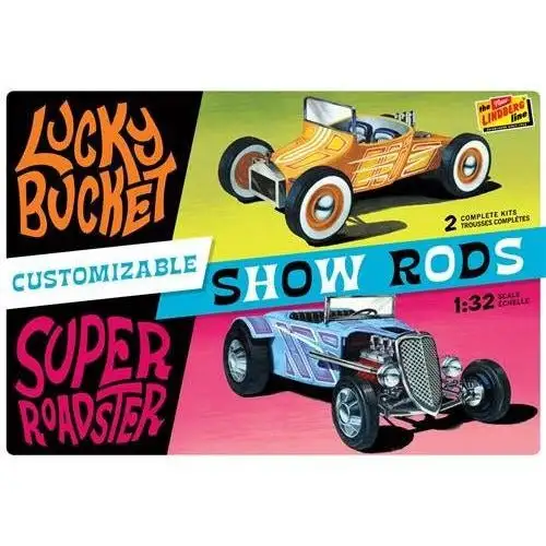 Lindberg Customizable Street Rod (2-pack) 1/32 Scale Model Kits