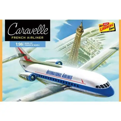 Lindberg French Jet Airliner Caravelle 1/96 Scale Model Kit