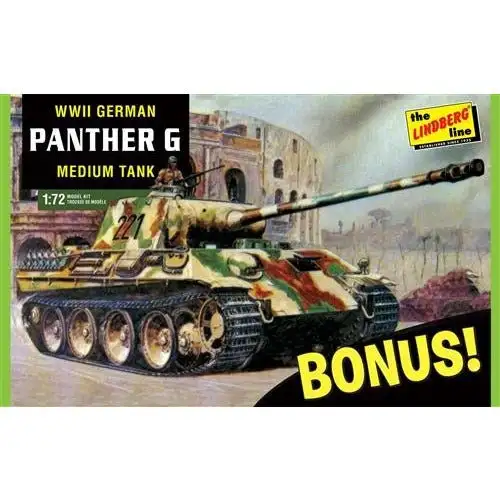 Lindberg German Panther G Bonus Pack 1/72 Scale Model Kit