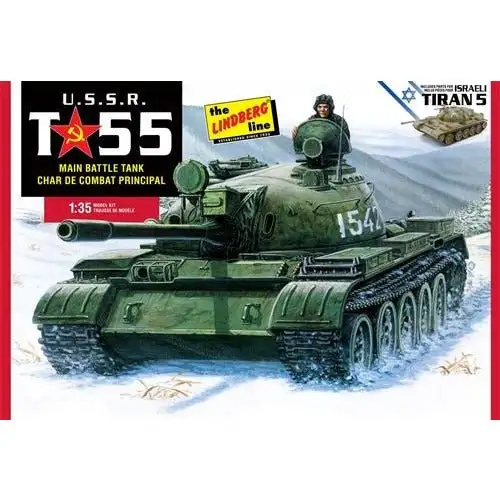 Lindberg USSR T-55 Battle Tank 1/35 Scale Model Kit