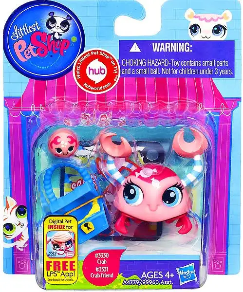 Littlest Pet Shop Crab & Crab Friend Figure 2-Pack #3330, 3331