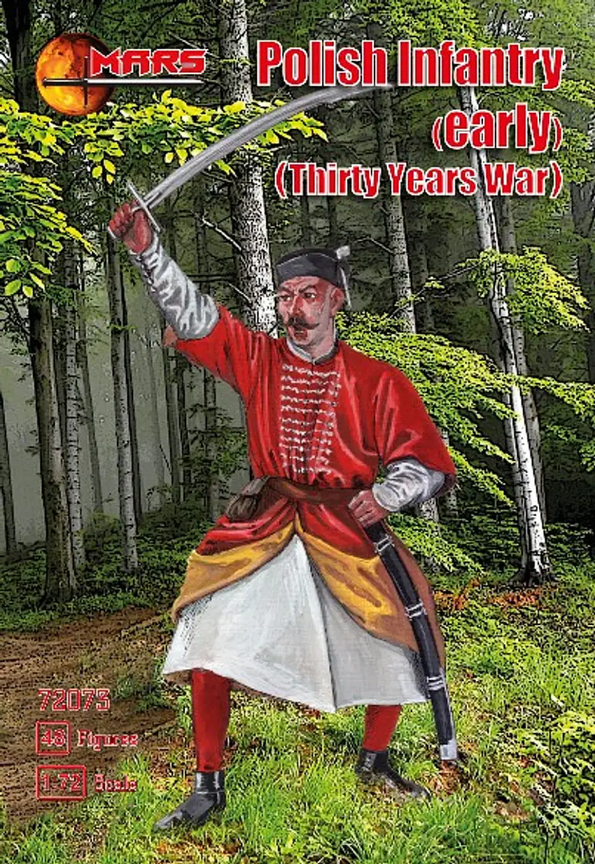 Thirty Years War (Early) Polish Infantry (48) 1/72 Mars Figures
