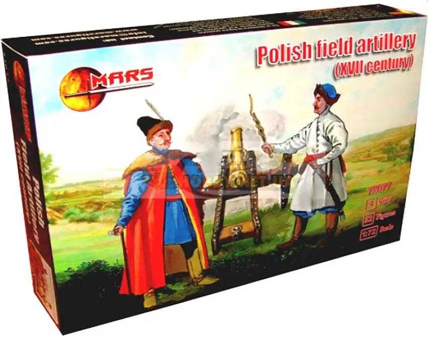 1s Half XVII Century Polish Field Artillery (32) 1/72 Mars Figures