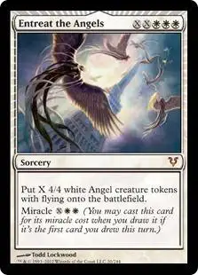 MtG Trading Card Game Avacyn Restored Mythic Rare Foil Entreat the Angels #20