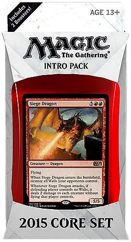 MtG 2015 Core Set Flames of the Dragon Intro Pack [Includes 2 Booster Packs]