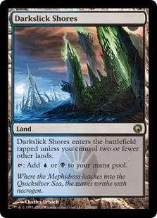 MtG Scars of Mirrodin Rare Foil Darkslick Shores #226