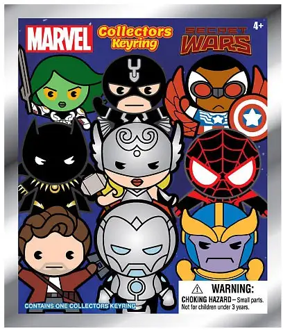 Marvel 3D Figural Keyring Secret Wars Mystery Pack [1 RANDOM Figure]