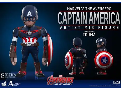 Marvel Avengers Age of Ultron Artist Mix Figure Series 1 Captain America Action Figure