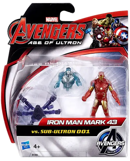 Marvel Avengers Age of Ultron Iron Man Mark 43 vs. Sub-Ultron 001 Action Figure 2-Pack