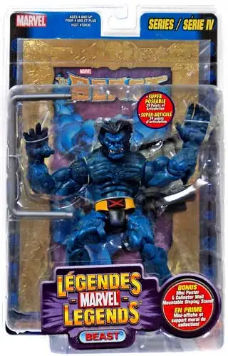 Marvel Legends Series 4 Beast Action Figure [Gold Foil Poster Variant]
