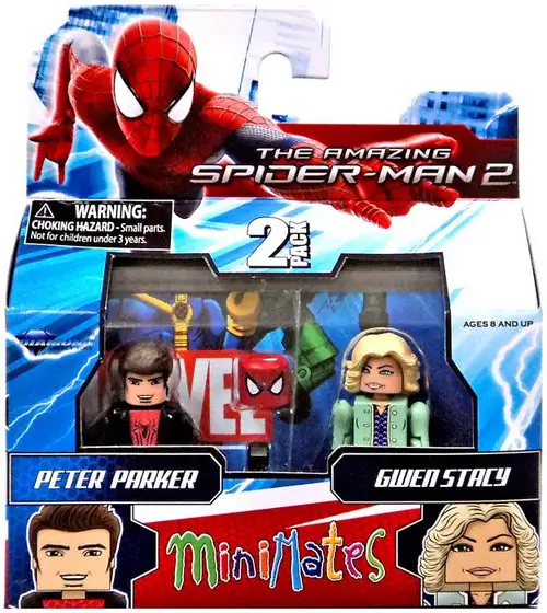 The Amazing Spider-Man 2 Minimates Series 56 Spider-Man & Gwen Stacy Minifigure 2-Pack