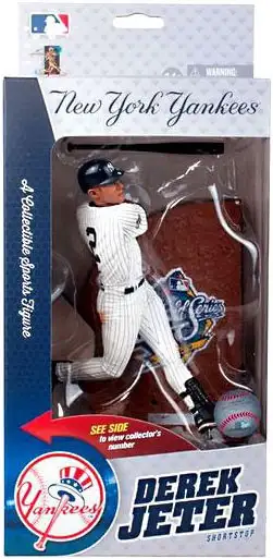 McFarlane Toys MLB New York Yankees Sports Picks Baseball World Series Derek Jeter 1999 Action Figure