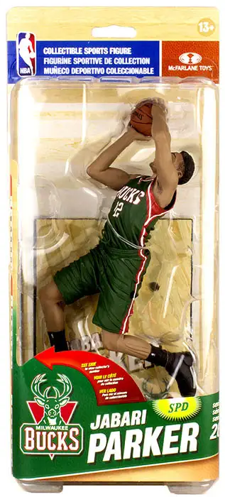 McFarlane Toys NBA Milwaukee Bucks Sports Basketball Series 26 Jabari Parker Collector Level Action Figure [Road Uniform]