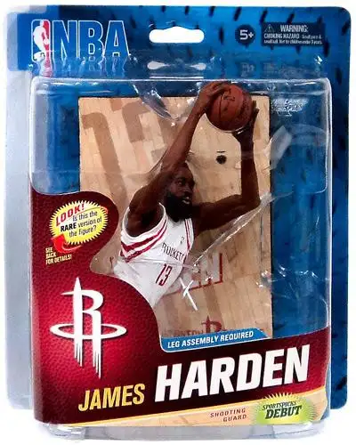 McFarlane Toys NBA Houston Rockets Sports Basketball Series 23 James Harden Action Figure [White Jersey]