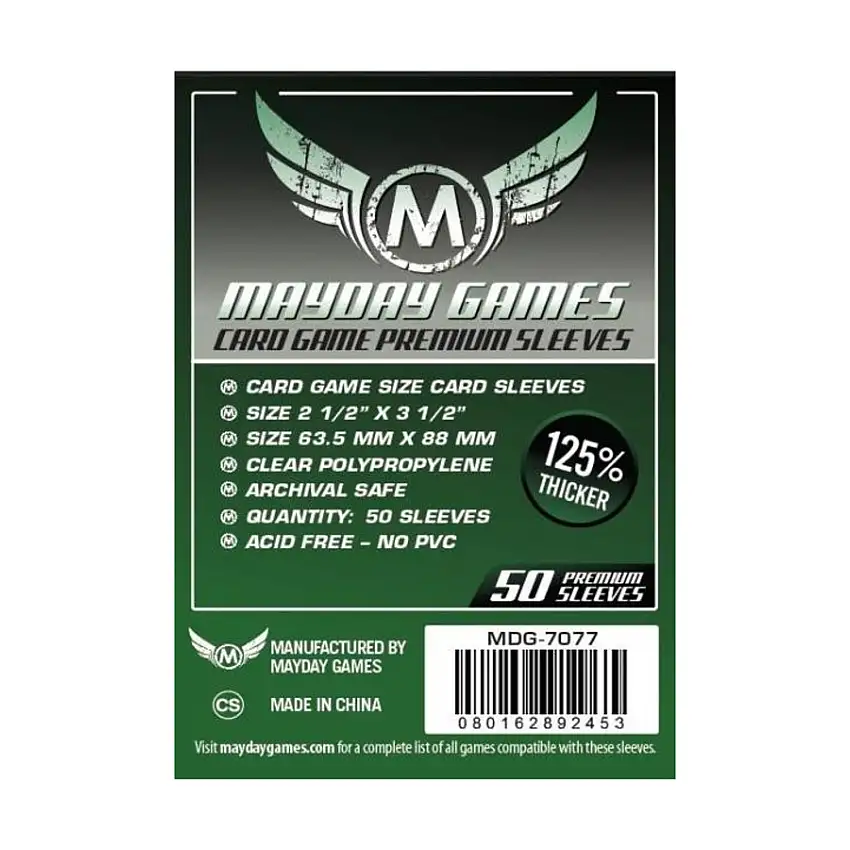 Card Game Premium Sleeves 63.5mm x 88mm (10 Packs of 50)