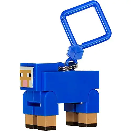Minecraft Hangers Series 1 Blue Sheep 3-Inch Keychain [Chase Variant]