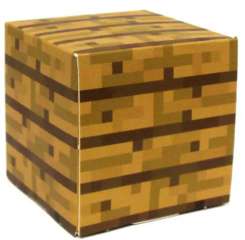 Minecraft Wooden Plank Block Papercraft [Single Piece]