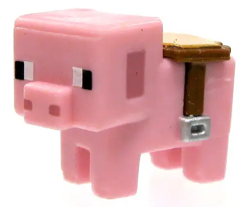 Minecraft Stone Series 2 Saddled Pig 1-Inch Mini Figure [Loose]