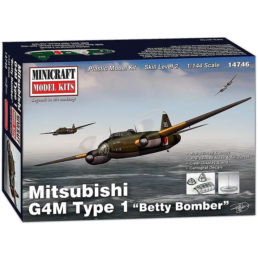 Minicraft 14746 1/144 Mitsubishi G4M Type 1 "Betty Bomber"