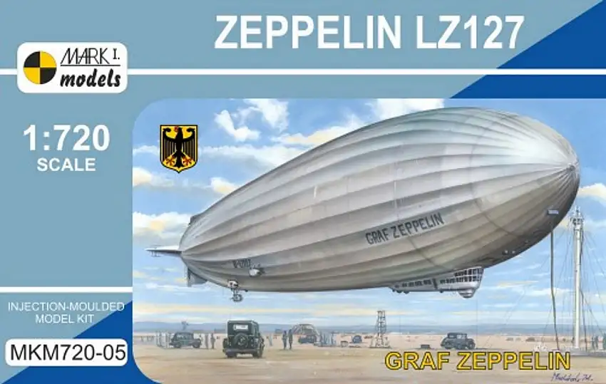 Zeppelin LZ127 Graf Zeppelin German Airship 1/720 Mark I Models