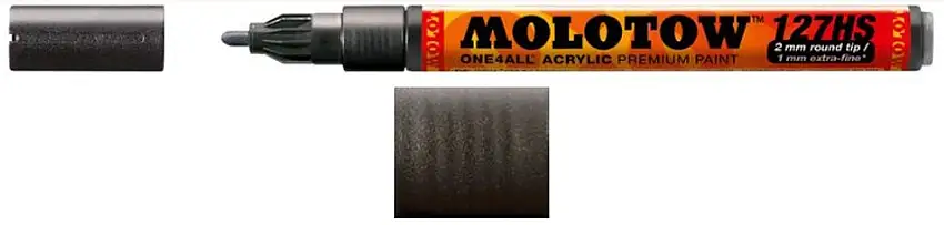 2mm Metallic Black Acrylic Paint Marker Molotow Markers