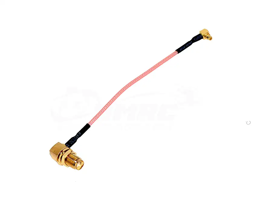 RMRC MMCX Male to SMA Female Right Angle Adapter 10.3cm
