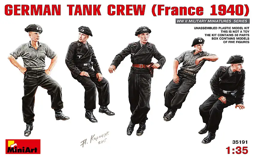 German Tank Crew France 1940 (5) 1/35 Miniart