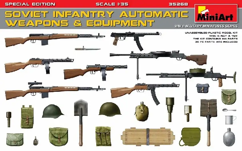 Soviet Infantry Automatic Weapons & Equipment (Special Edition) 1/35 Miniart Models