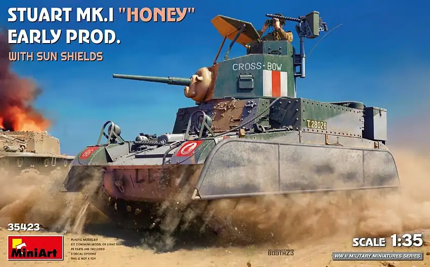 WWII Stuart Mk I Honey Early Production Tank w/Sun Shields 1/35 MiniArt