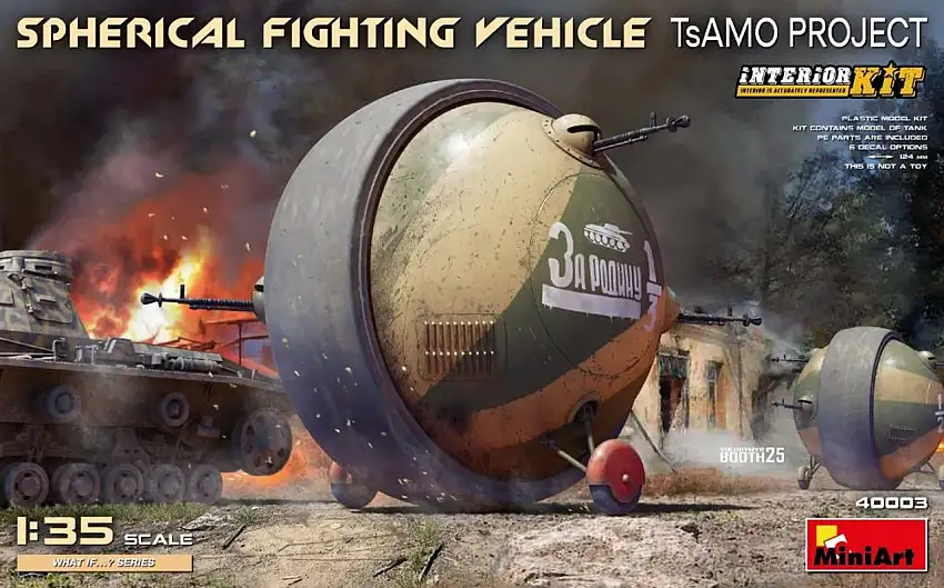 Spherical Fighting Vehicle TsAMO Project w/Interior 1/35 MiniArt