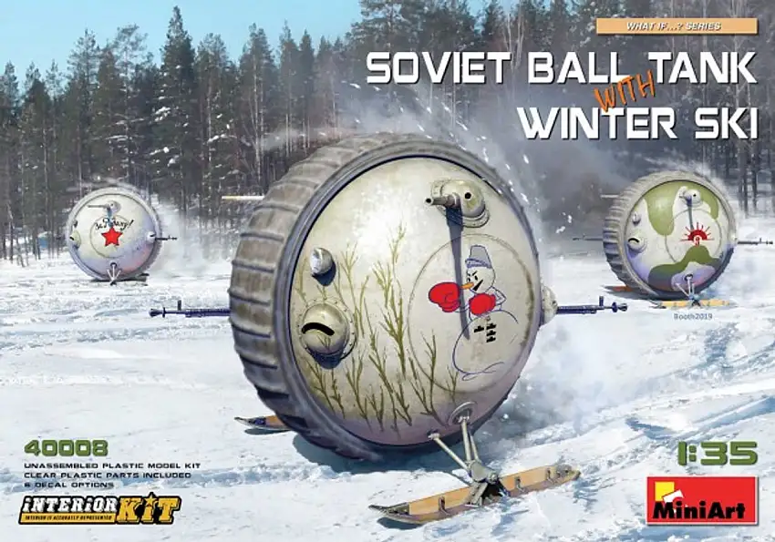 Soviet Ball Tank w/Winter Ski & Interior 1/35 Miniart