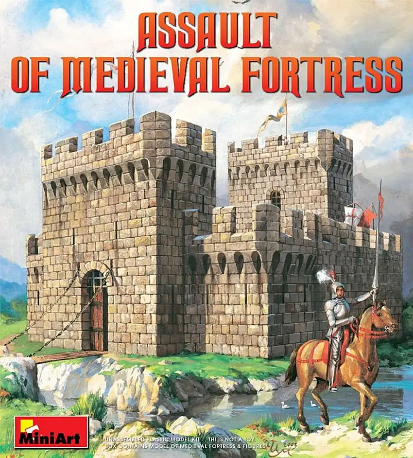 Assault of Medieval Fortress w/Figures 1/72 Miniart Models