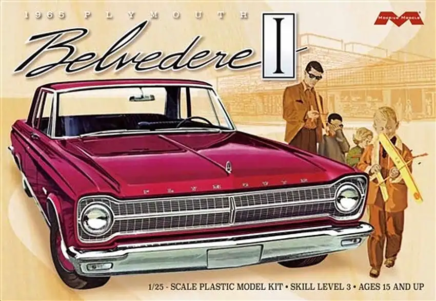 1965 Plymouth Belvedere Car 1/25 Moebius