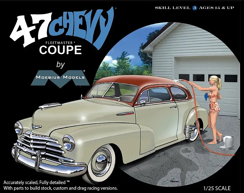 1947 Chevrolet Coupe Car 1/25 Moebius