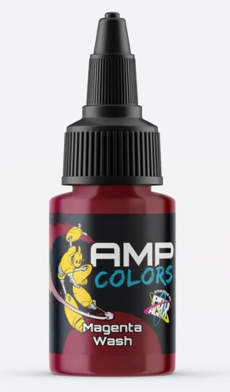 Pro Acryl AMP Colors: Magenta Wash Acrylic Paint 22ml Bottle Monument Hobbies