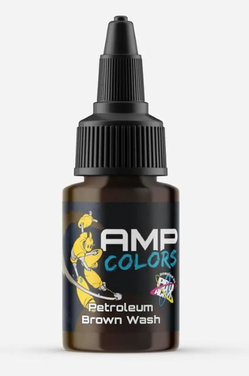 Pro Acryl AMP Colors: Petroleum Brown Wash Acrylic Paint 22ml Bottle Monument Hobbies