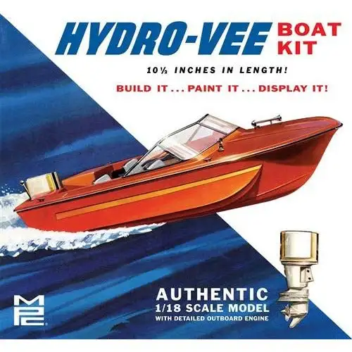 MPC Hydro-Vee Boat 1/18 Scale Model Kit