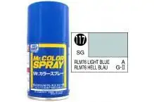 MR COLOR SPRAY 100ML LIGHT BLUE RLM76 SATIN GLOSS # 117